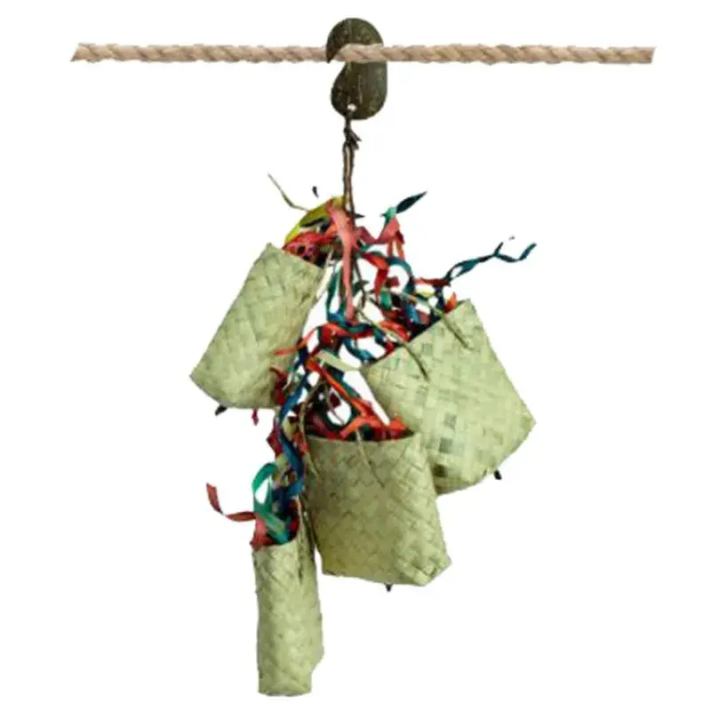 Meilleur Choix Pic-Pochettes – Jouet de Foraging Naturel pour Perruche et Petits Perroquets