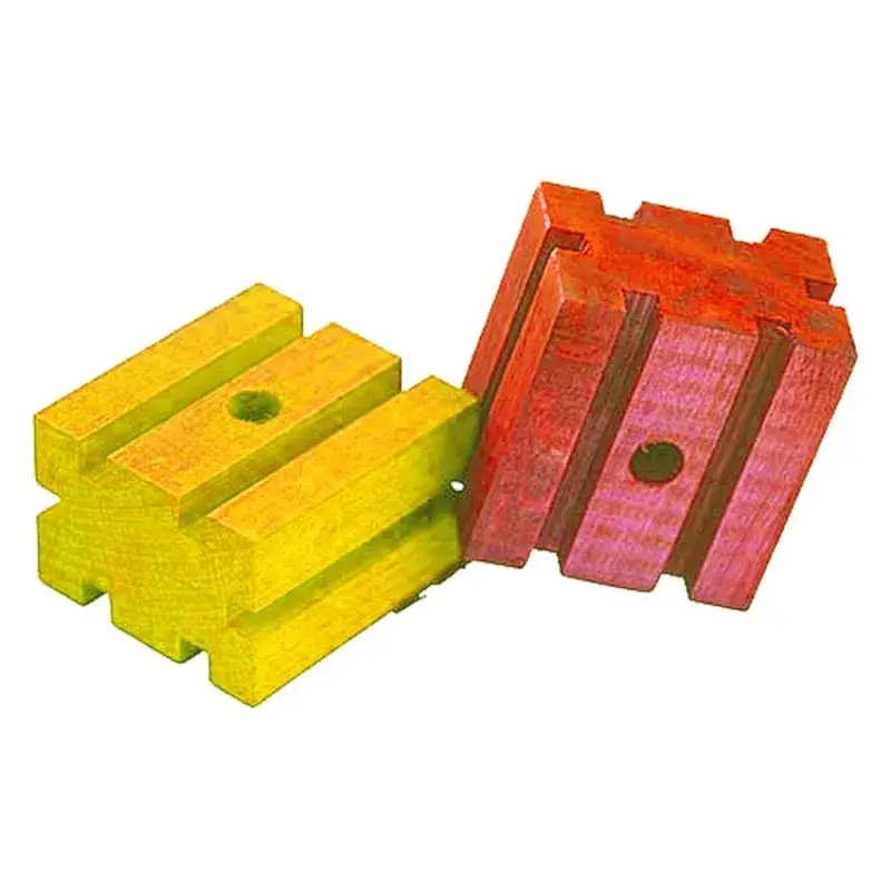Zoo-Max – Square Groovy Blocs – Pièce de Jouet pour Perroquet Zoo-Max- 2 Pièces Populaire