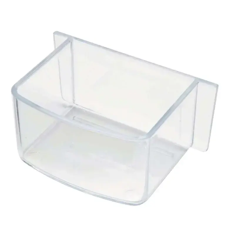 Top Vente 2GR – Mangeoire en Plastique Transparent pour Cage Perroquet – 270 ml