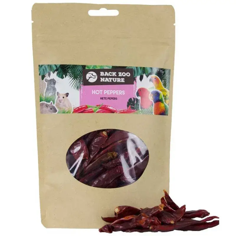 ZooFaria – Piments séchés – Friandise pour Perroquet – 70 gr Certifié