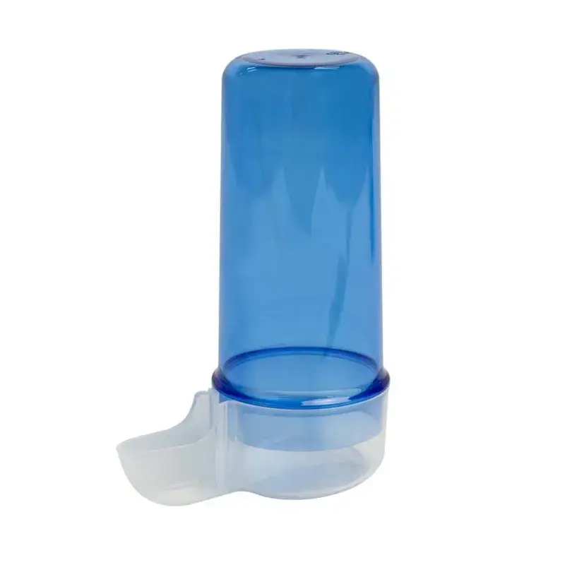 Abreuvoir Fontaine Long Luxe 2GR Ferrara avec Fond Transparent pour Barreaux Verticaux – 200 ml – bleu Marque