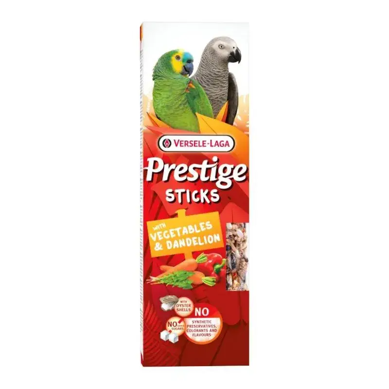 Expédié Aujourd&rsquo;hui Versele Laga – 2 Sticks Perroquets Légumes et Pissenlits – 140 gr