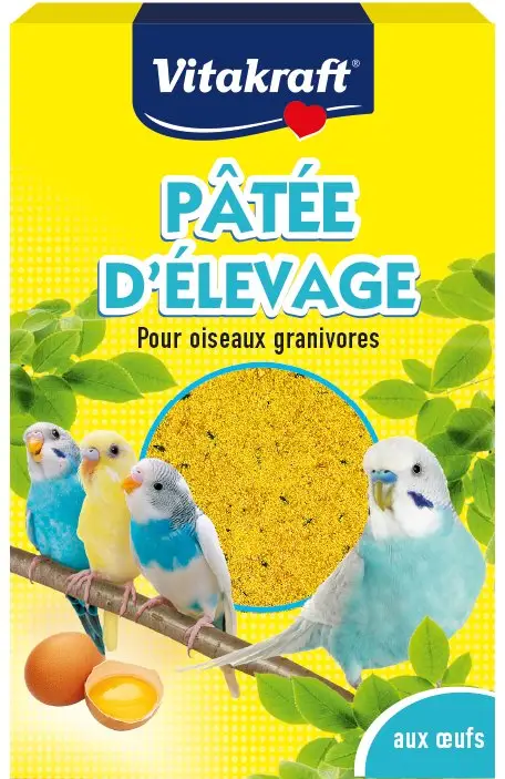 Offre Spéciale Vitakraft – Aliments P&acirc;t&eacute;e d'&Eacute;levage aux &OElig;ufs pour Oisillons – 100g