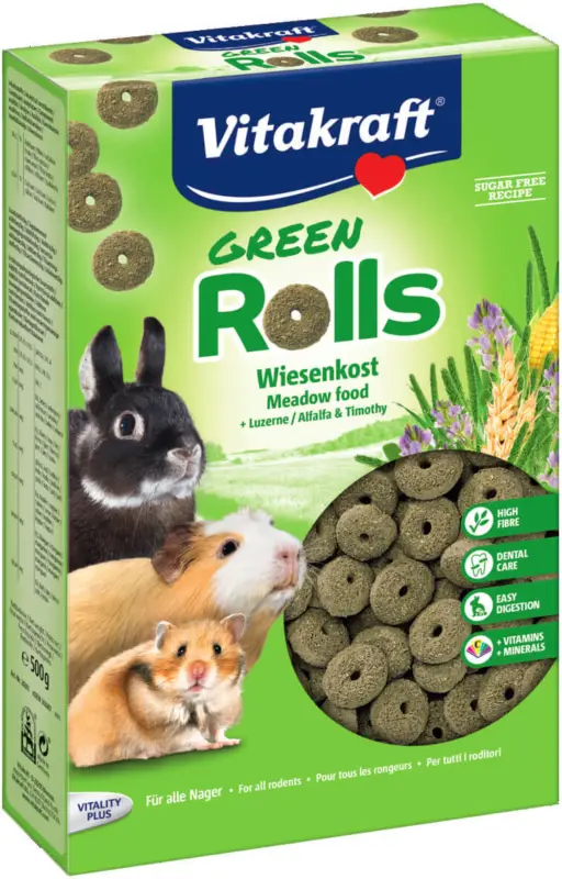 Produit De Marque Vitakraft – Rollis Verts pour Rongeur – 500g