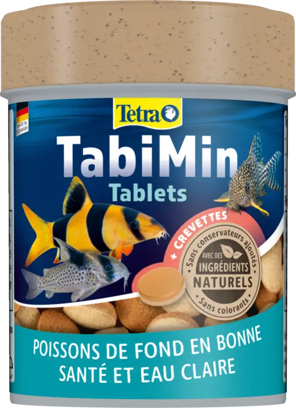 Tetra – Aliment Complet Tablets Tabi Min pour Poissons de Fond – 150ml Certifié