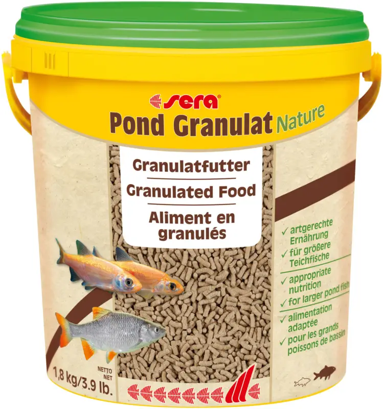 Prix Promo Sera – Pond Granulat Nature en Granul&eacute; – 1,8Kg