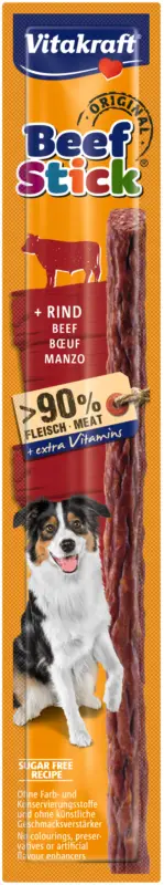 Prix Choc Vitakraft – B&acirc;tonnet Beef-Stick B&oelig;uf pour Chien – 12g