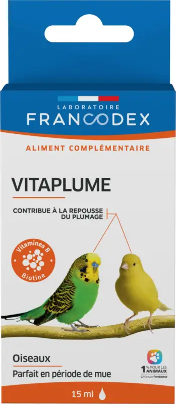 Top Vente Francodex – Aliment Vitaplume pour Bec Droit et Bec Crochu – 15ml