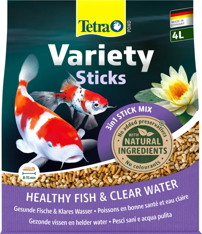 Tetra – M&eacute;lange Pond Variety Sticks en Sticks pour Poissons de Bassin – 4L Expédition Rapide