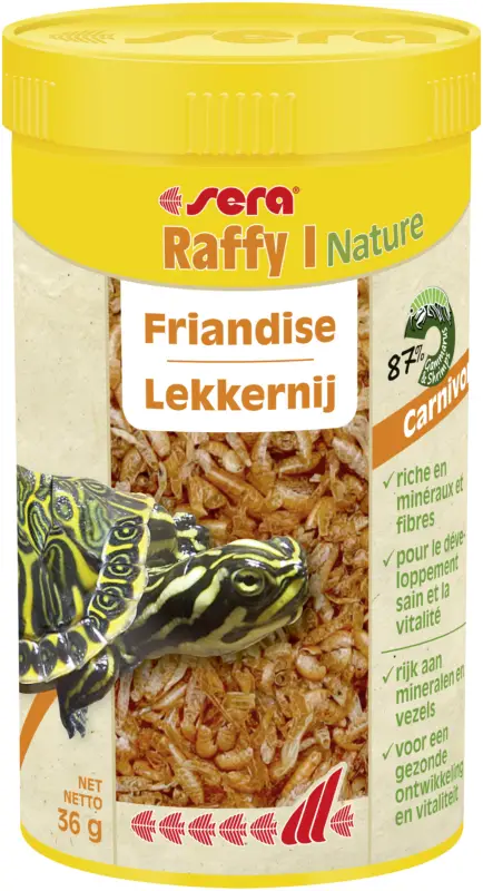 Nouvelle Collection Sera – Friandises Raffy I Nature pour Tortues Aquatiques et Amphibiens