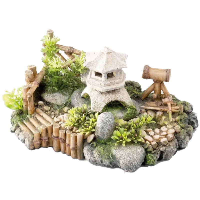 Aquadella – D&eacute;coration CHINAGARDEN L pour Aquarium – 22,6×14,5×12,1cm Promotion Saisonnière