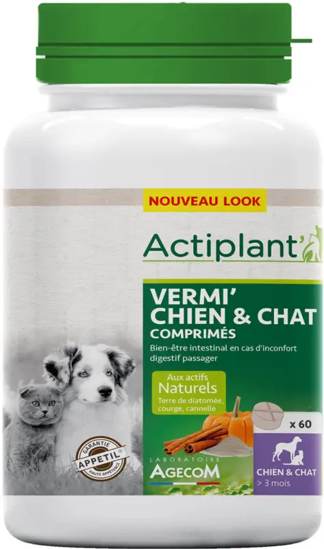 Promotion Saisonnière Essentiel – Comprim&eacute;s Vermi pour Chien et Chat – x60