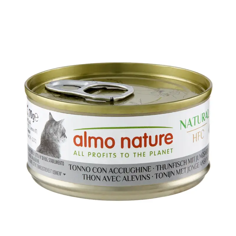 Populaire Almo Nature – P&acirc;t&eacute;e en Bo&icirc;te HFC Natural Thon avec Alevins pour Chat – 70g