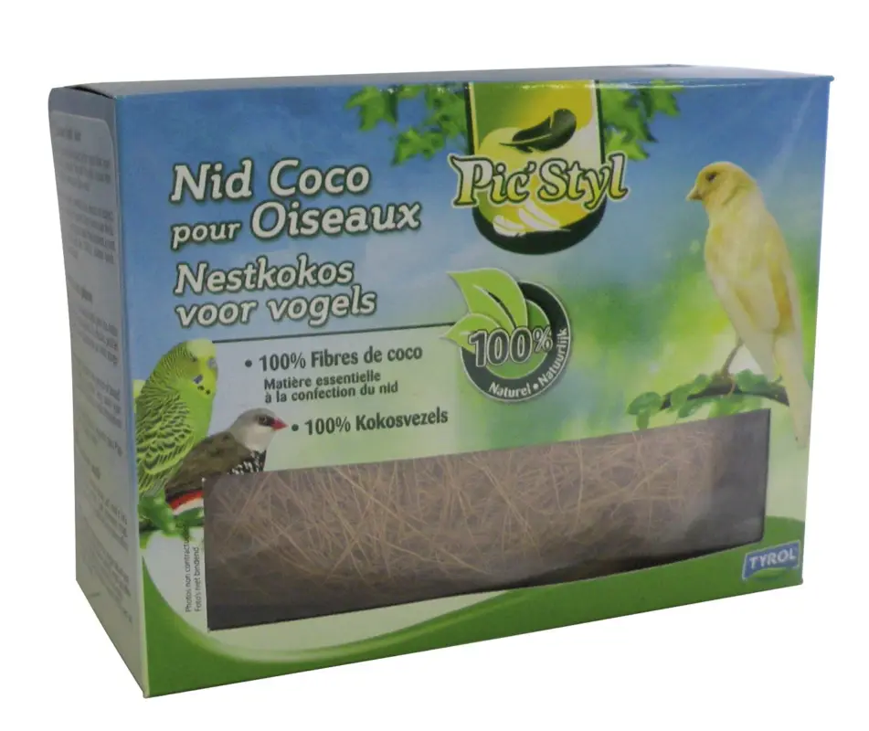 Jusqu&rsquo;à Épuisement Des Stocks Tyrol – Nid en Fibres de Coco Pic'Styl pour Oiseaux