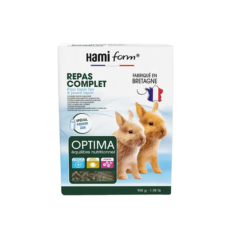 Hamiform – Repas Complet Optima pour Lapin Toys – 900g Dernier Modèle