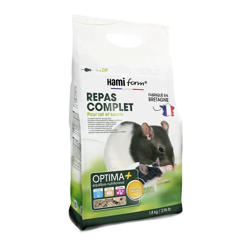 Offre Exclusive Hamiform – Repas Premium Optima+ pour Rat Souris – 1,8Kg