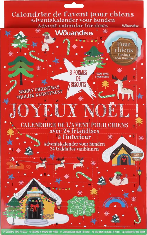 Wouandise – Calendrier de l'Avent pour Chien – 200g Nouvelle Collection