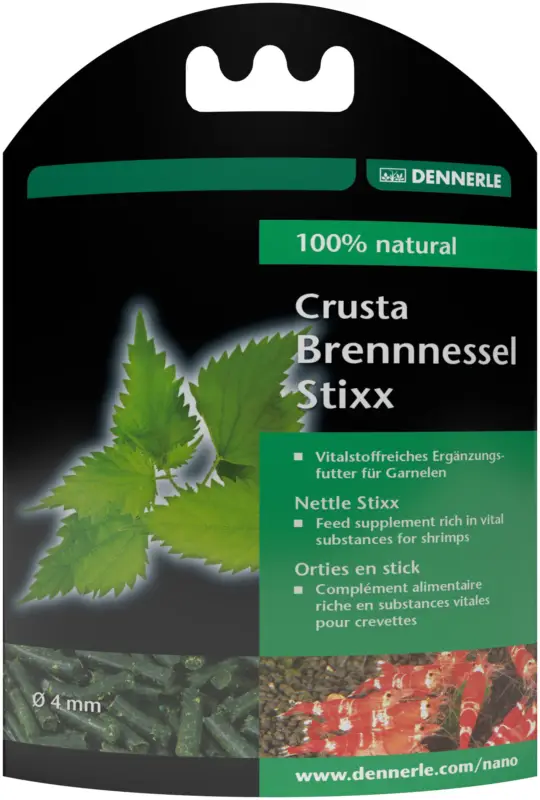 Dennerle – Compl&eacute;ments Crusta sticks d'orties pour Crevettes – 30g Authentique