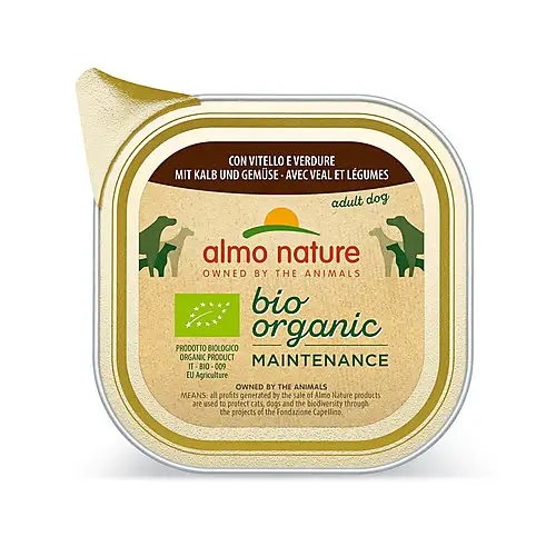 Achat Immédiat Almo Nature – P&acirc;t&eacute;e en Barquette Daily Menu Bio au Veau et L&eacute;gumes pour Chien