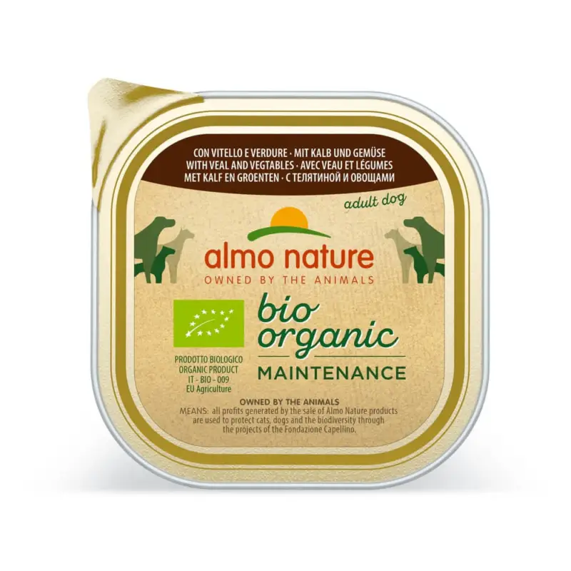 Top Vente Almo Nature – P&acirc;t&eacute;e en Barquette Daily Menu Bio au Veau et L&eacute;gumes pour Chien