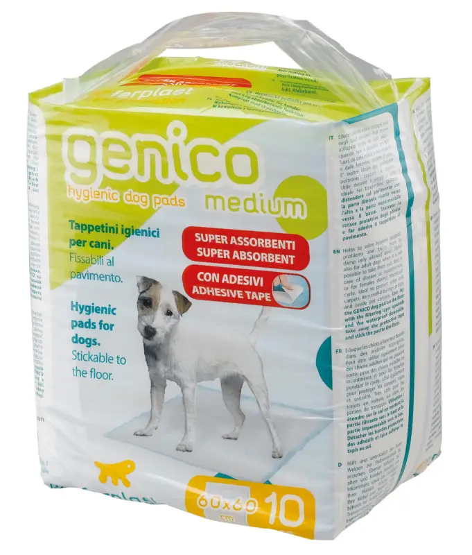 Tapis hygi&eacute;nique pour chiens Genico m&eacute;dium : par 10 Affaire À Saisir