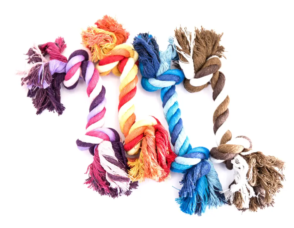 Soldes Corde Color&eacute;e 2 N&oelig;uds pour Chien