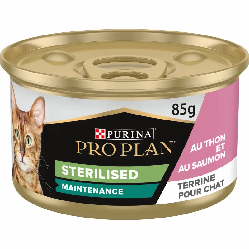 Commander Vite Pro Plan – P&acirc;t&eacute;e Sterilised au Saumon Pour Chat