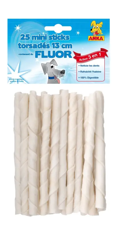 Réduction Anka – Mini Sticks Fluor pour Chien – x25