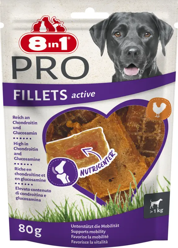 Soldes 8in1 – Friandises Fillets Pro Active pour Chiens – 80g