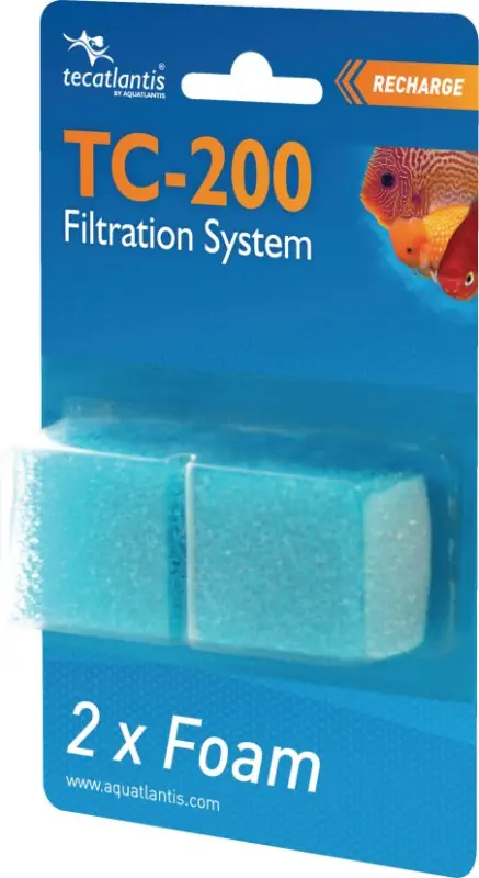 Aquatlantis – Lot de 2 Recharges Mousse Bleue pour filtre TC 200 Authentique