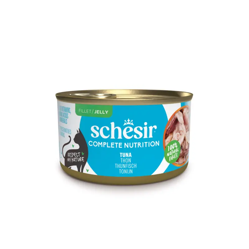 Schesir – Bo&icirc;te P&acirc;t&eacute;e au Thon en Gel&eacute;e pour Chat – 85g Seulement Aujourd&rsquo;hui