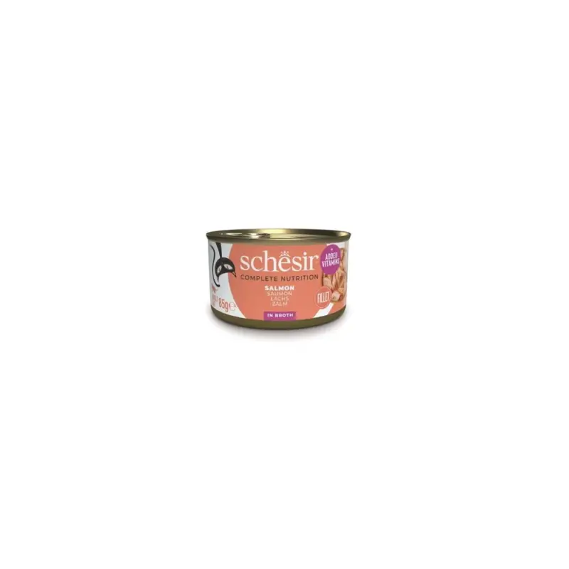 Offre Spéciale Schesir – P&acirc;t&eacute;e en Gel&eacute;e Saumon En Bouillon Pour Chats – 85g