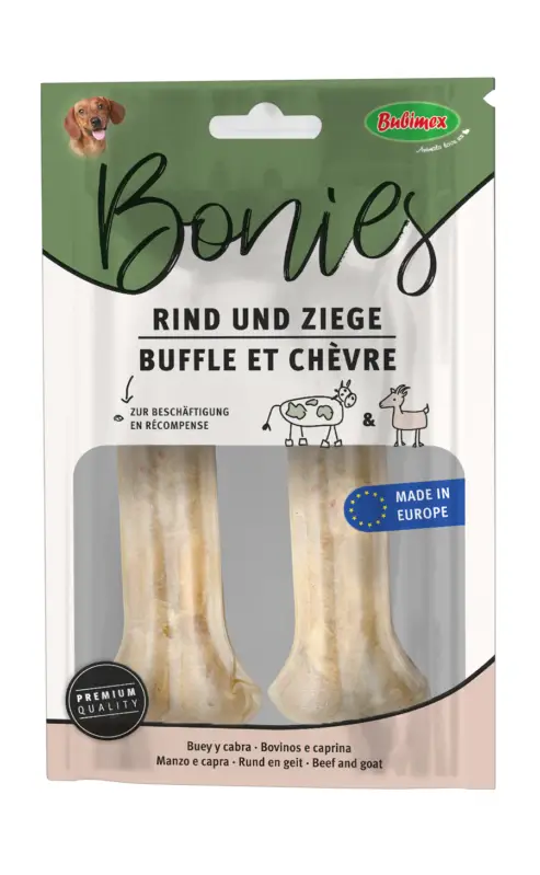 Bubimex – Friandises Os &agrave; M&acirc;cher Fourr&eacute;s &agrave; la Ch&egrave;vre – x2 Marque