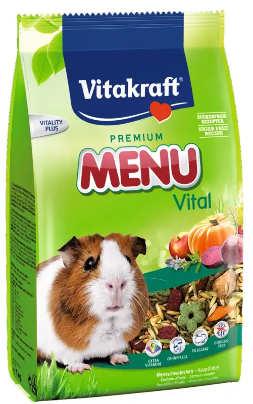 Paiement Sécurisé Vitakraft – Sachets Fra&icirc;cheur Premium Menu Vital pour Cochons d'Inde
