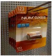 Produit De Marque Num'axes – Pile CR123A Lithium – 3V