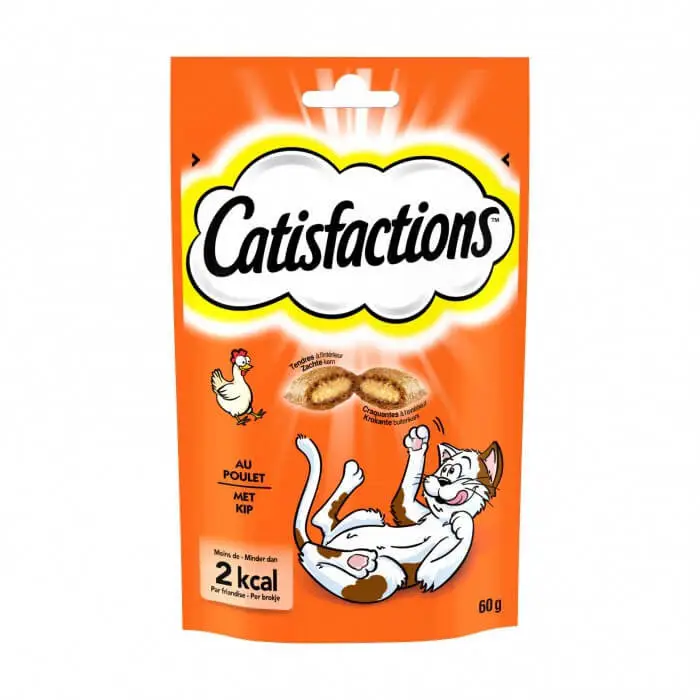 Catisfactions – Friandises au Poulet pour Chat Meilleure Vente