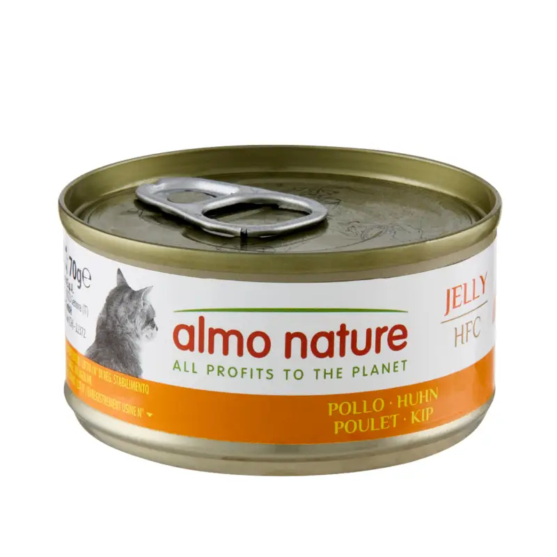 Almo Nature – P&acirc;t&eacute;e en Bo&icirc;te HFC Jelly Imp&eacute;rial au Poulet pour Chat – 70g Populaire