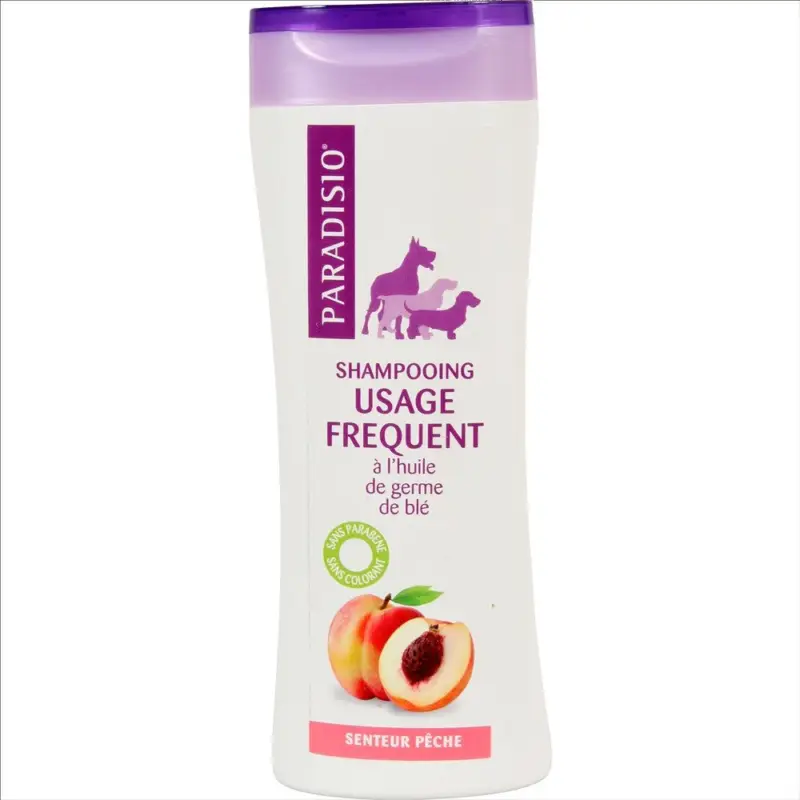Prix Promo Paradisio – Shampoing Usage Fr&eacute;quent Senteur P&ecirc;che pour Chien – 250ml