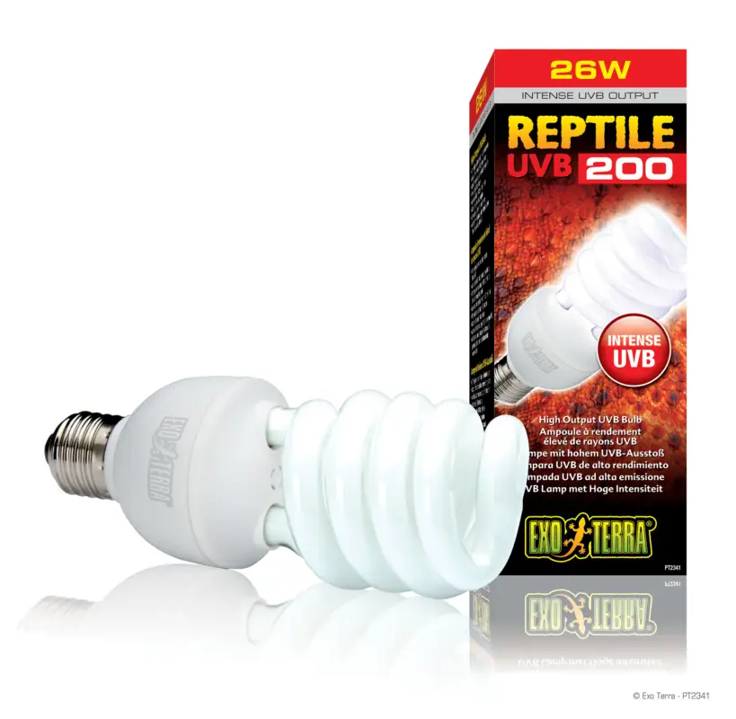 Prix Choc Exo Terra – Ampoule pour Terrarium Reptile UVB 200 Fluocompact – 26W