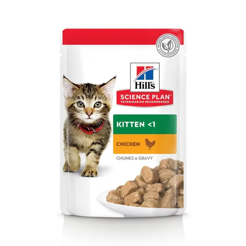 Solde Hill's – Sachet Repas Science Plan Kitten pour Chaton au Poulet – 85g