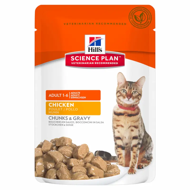 Haute Qualité Hill's Science Plan – Sachets Multipack pour Chat – 12x85g