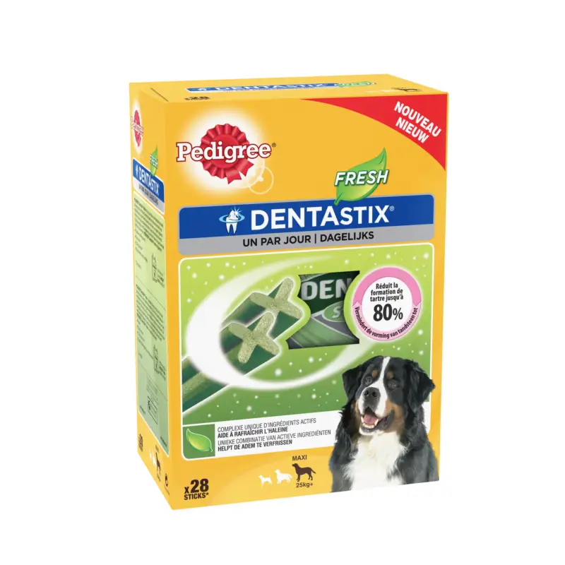 Pedigree – Friandises Dentastix Fresh pour Chien de Grande Taille – x28 Dernier Modèle