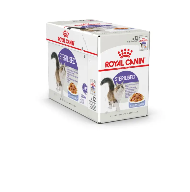 Affaire À Saisir Royal Canin – Sachets Sterilised en Gel&eacute;e pour Chat – 12x85g