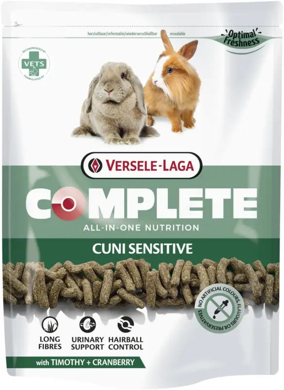 Versele Laga – Aliment Complete Cuni Sensitive Lapins Nains – 500g Nouvelle Collection