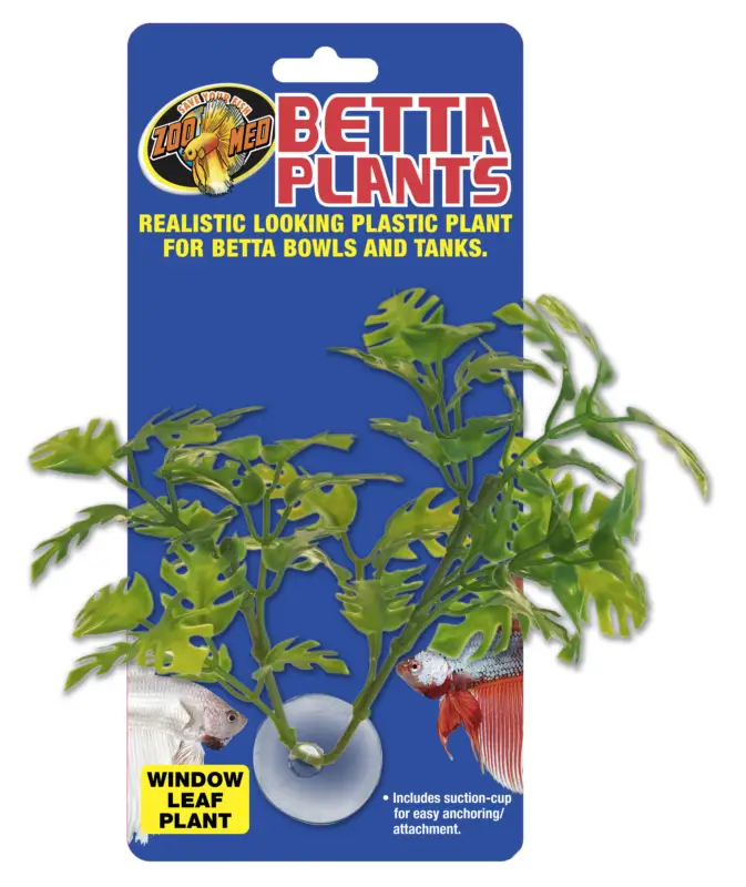 Zoomed – Plante artificielle avec ventouse pour aquarium – Window leaf Promotion