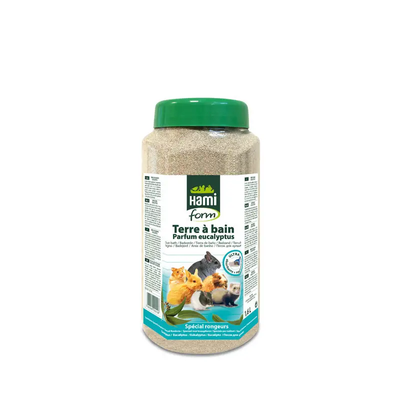 Hamiform – Terre &agrave; Bain Parfum Eucalyptus pour Rongeur – 1,6L Meilleur Choix