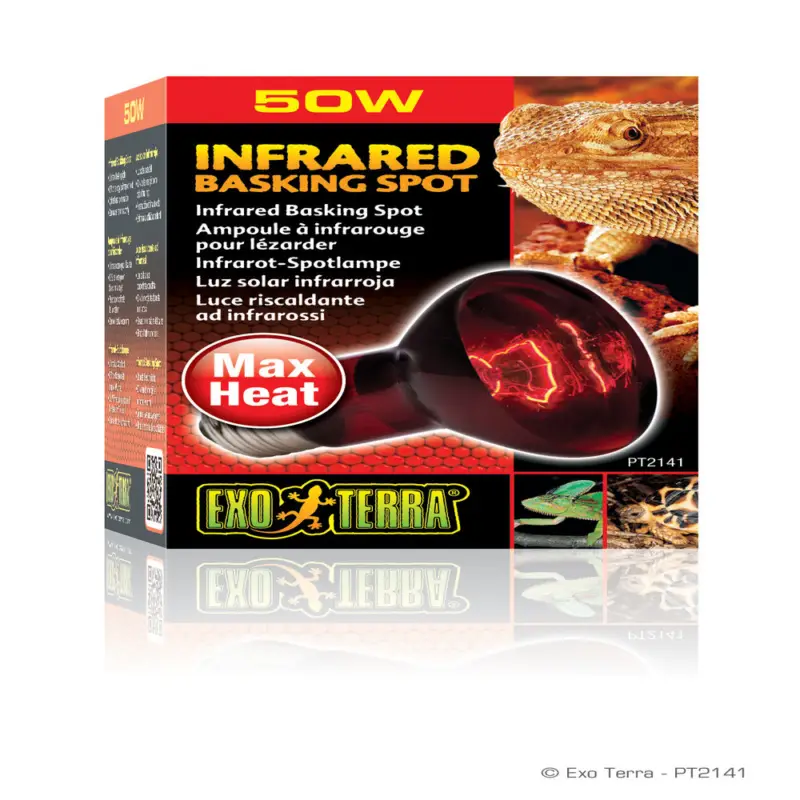 Exo Terra – Lampe Infrarouge Basking Spot – 50W Paiement Sécurisé