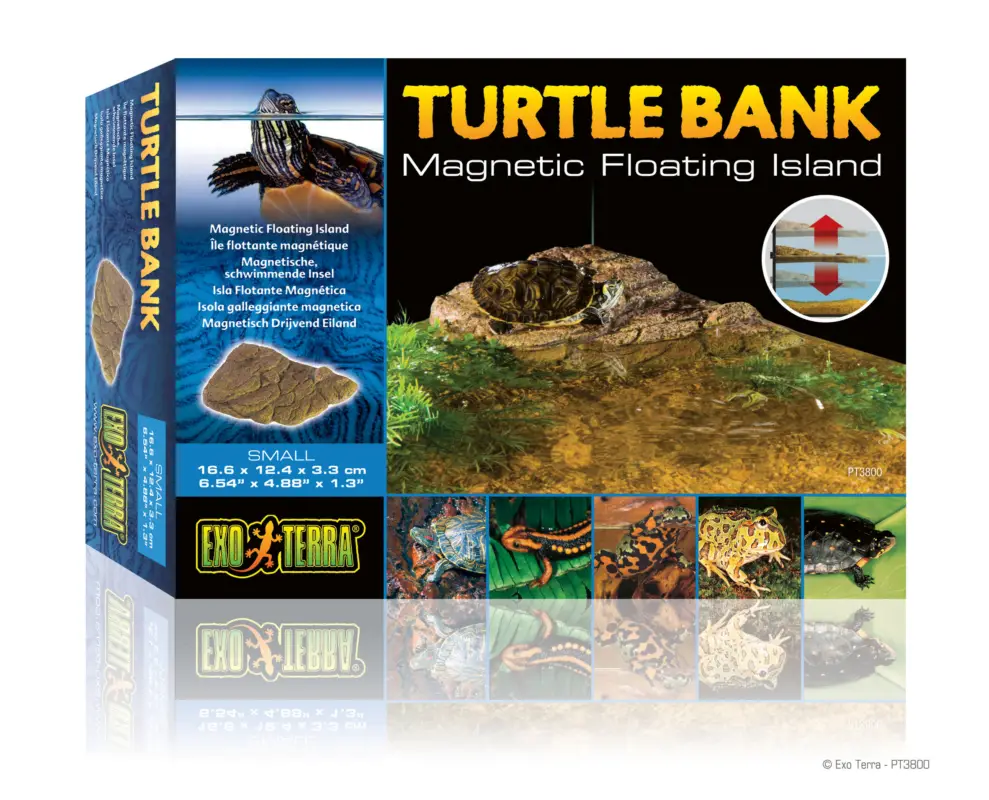 Exo Terra – Plage Mobile Turtle Bank Small pour Tortue – 16x11x2cm Soldes