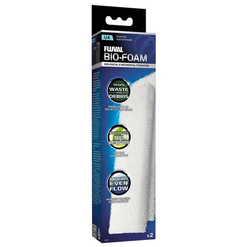 Paiement Sécurisé Fluval – Blocs de Mousse Bio-Farm U4 A480 pour Filtre – x2