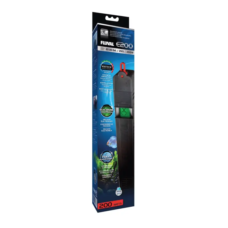 Meilleur Choix Fluval – Chauffe-eau E200 pour Aquarium 250L – 200W